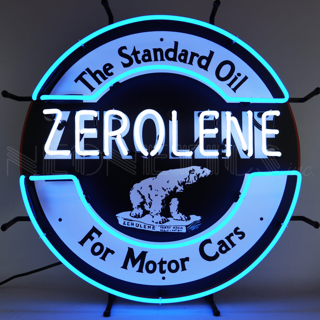 Gas - Zerolene Gasoline Neon Sign