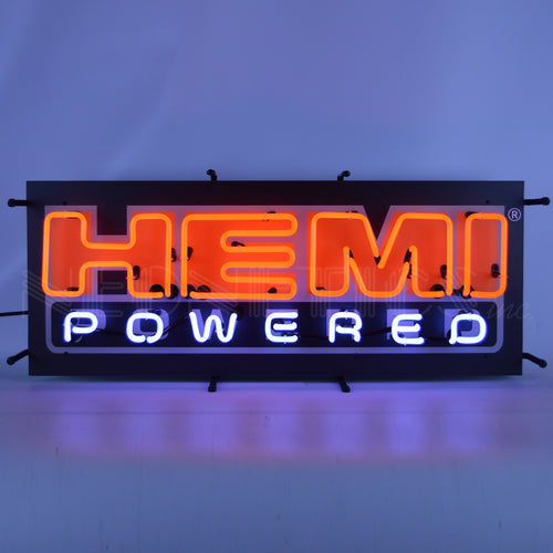 Hemi Powered Neon Sign With Backing
