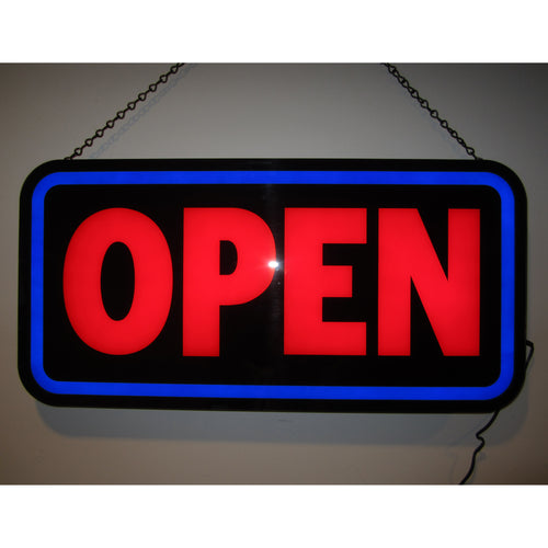 Open Bold Rectangle Led Sign