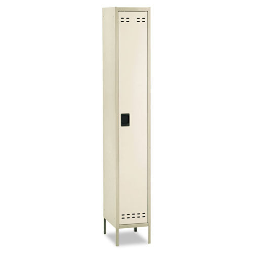 Single-Tier Locker, 12w x 18d x 78h, Two-Tone Tan - Safco