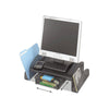 Onyx Mesh Monitor Stand, 19.25'' x 11.25'' x 6.25'', Black - Safco