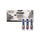 Semi-Moist Washable Watercolor Classic, Glitter and Metallic Master Pack, 8 Assorted Colors, Palette Tray, 36 Sets/Carton - Prang
