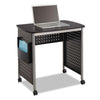 Scoot Desk, 32.25'' x 22'' x 30.5'', Black/Silver - Safco