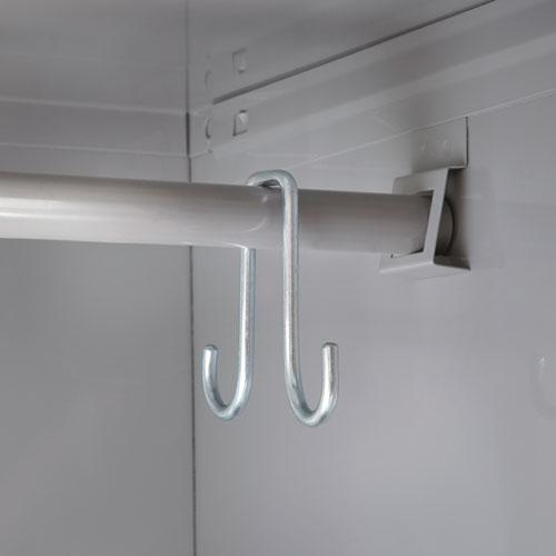 Single-Tier Locker, 12w x 18d x 78h, Two-Tone Gray - Safco