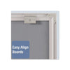 Matrix Magnetic Boards, 23'' x 16'', White Surface, Satin Aluminum Frame - Quartet
