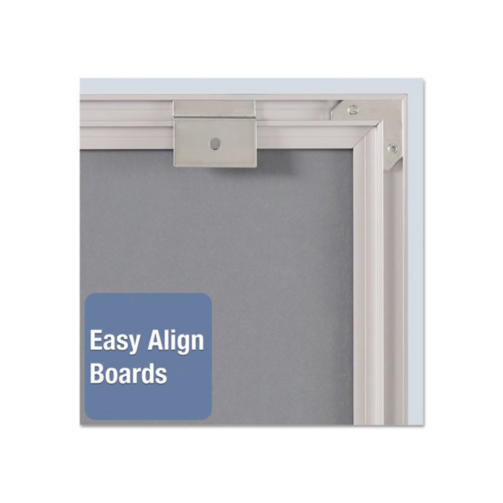 Matrix Magnetic Boards, 23'' x 16'', White Surface, Satin Aluminum Frame - Quartet