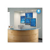 Matrix Magnetic Boards, 23'' x 16'', White Surface, Satin Aluminum Frame - Quartet