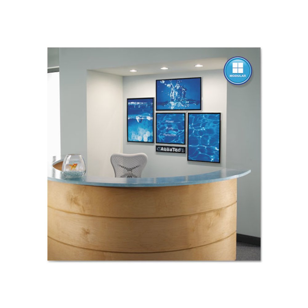 Matrix Magnetic Boards, 23'' x 16'', White Surface, Satin Aluminum Frame - Quartet