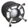 Zenergy Ball Chair, Backless, Supports Up to 250 lb, Black Vinyl Seat, Silver Base - Safco