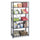Commercial Steel Shelving Unit, Six-Shelf, 36w x 18d x 75h, Dark Gray - Safco