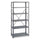 Commercial Steel Shelving Unit, Six-Shelf, 36w x 18d x 75h, Dark Gray - Safco
