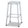 Bar-Height Steel Stool, Backless, Supports Up to 250 lb, 29'' Seat Height, Silver - Safco