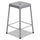 Counter-Height Steel Stool, Backless, Supports Up to 250 lb, 25'' Seat Height, Silver - Safco