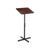 Adjustable Speaker Stand, 21 x 21 x 29.5 to 46, Mahogany/Black - Safco