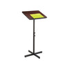 Adjustable Speaker Stand, 21 x 21 x 29.5 to 46, Mahogany/Black - Safco