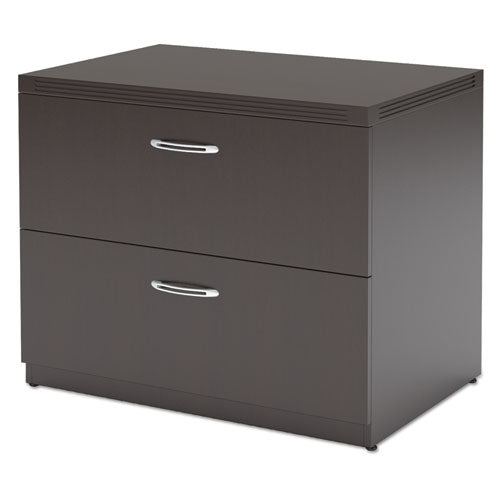 Aberdeen Series Freestanding Lateral File, 36w x 24d x 29½h, Mocha - Mayline