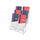6-Compartment DocuHolder, Leaflet Size, 9.63w x 6.25d x 12.63h, Clear - deflecto