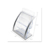 3-Tier Literature Holder, Leaflet Size, 11.25w x 6.94d x 13.31h, Silver - deflecto