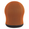 Zenergy Swivel Ball Chair, Backless, Supports Up to 250 lb, Orange Seat, Black Base - Safco