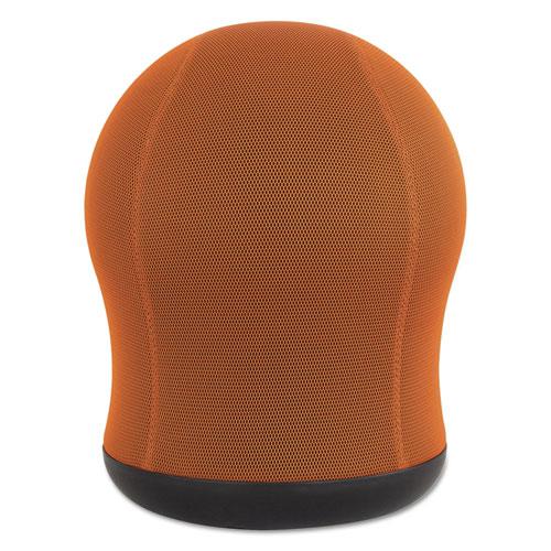 Zenergy Swivel Ball Chair, Backless, Supports Up to 250 lb, Orange Seat, Black Base - Safco