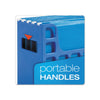Desktop File With Hanging Folders, Letter Size, 6'' Long, Blue - Pendaflex