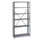 Commercial Steel Shelving Unit, Six-Shelf, 36w x 12d x 75h, Dark Gray - Safco