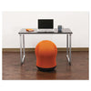 Zenergy Swivel Ball Chair, Backless, Supports Up to 250 lb, Orange Seat, Black Base - Safco