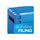 Desktop File With Hanging Folders, Letter Size, 6'' Long, Blue - Pendaflex