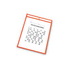 Reusable Dry Erase Pockets, Super Heavy-Duty, Top Load 9 x 12 Insert, Clear Front, Assorted Neon Border, 10/Pack - C-Line