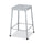 Counter-Height Steel Stool, Backless, Supports Up to 250 lb, 25'' Seat Height, Silver - Safco