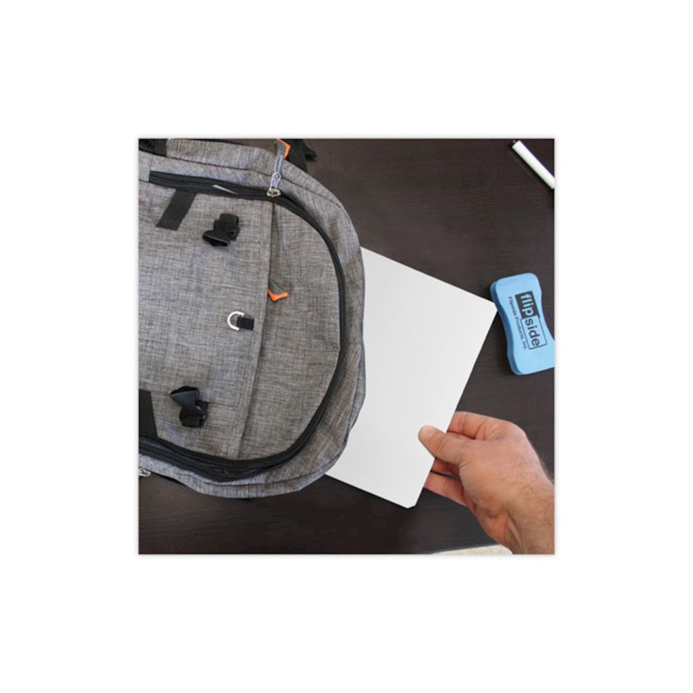 Dry-Erase Board Set, 12'' x 9'', White Surface, 12/Pack - Flipside