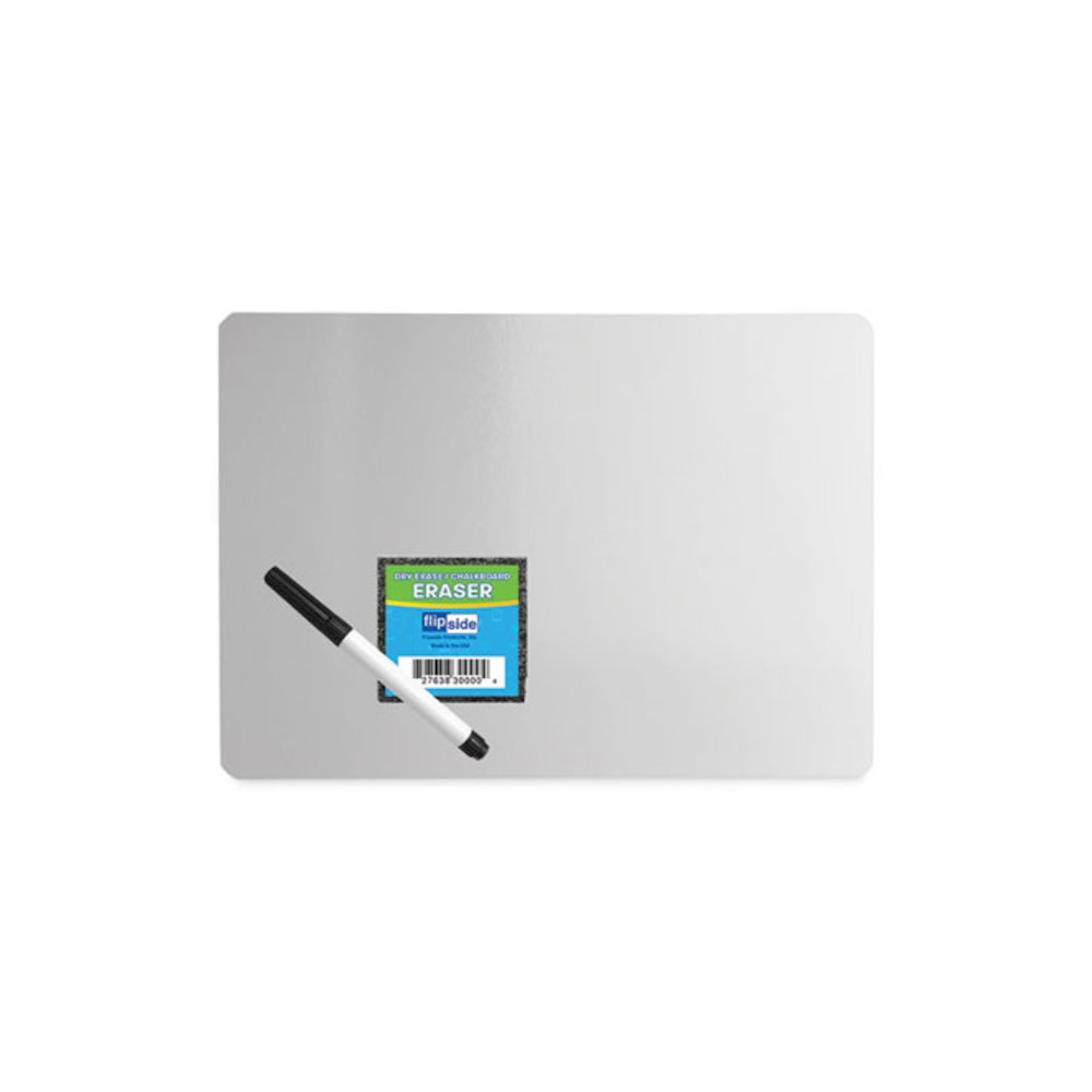 Dry-Erase Board Set, 12'' x 9'', White Surface, 12/Pack - Flipside