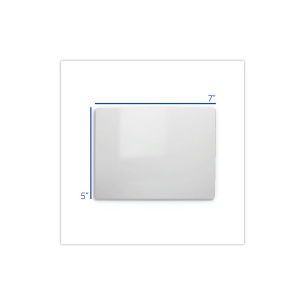 Two-Sided Dry Erase Board, 7'' x 5'', White Surface, 24/Pack - Flipside