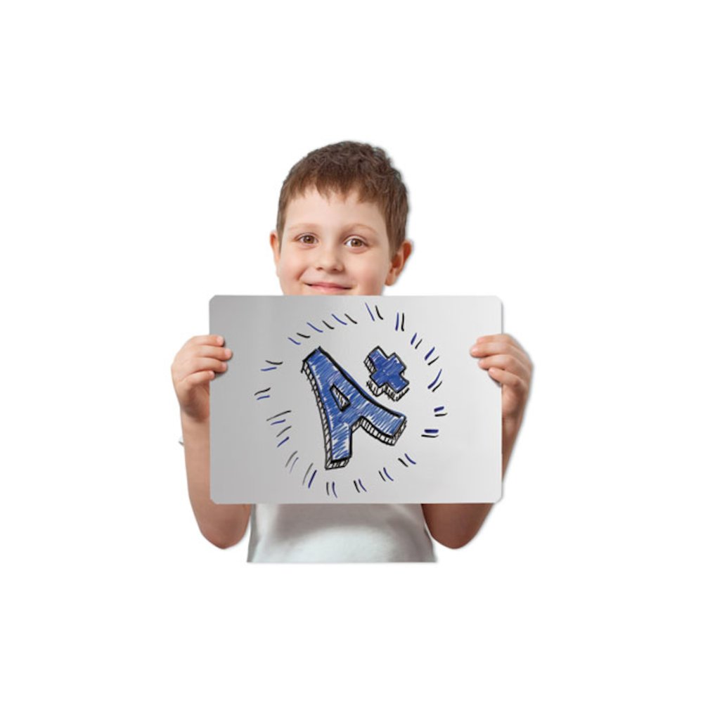 Dry-Erase Board Set, 12'' x 9'', White Surface, 12/Pack - Flipside