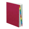 Pendaflex PressGuard Expandable 1-31 Index Desk File - 31 x Divider(s) - Printed Tab(s) - Digit - 1-31 - Letter - 8.50'' Width x 11'' Length - Red Pressguard Divider - Multicolor Tab(s) - Recycled - Dur