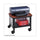 Impromptu Under-Desk Machine Stand, Metal, 2 Shelves, 100 lb Capacity, 20.5'' x 16.5'' x 14.5'', Cherry/White/Black - Safco