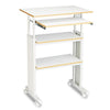 Muv Stand-Up Adjustable-Height Desk, 29.5'' x 22'' x 35'' to 49'', Gray - Safco