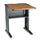 Fax/Printer Stand with Reversible Top, Metal, 1 Shelf, 23.5'' x 28'' x 30'', Medium Oak/Black - Safco