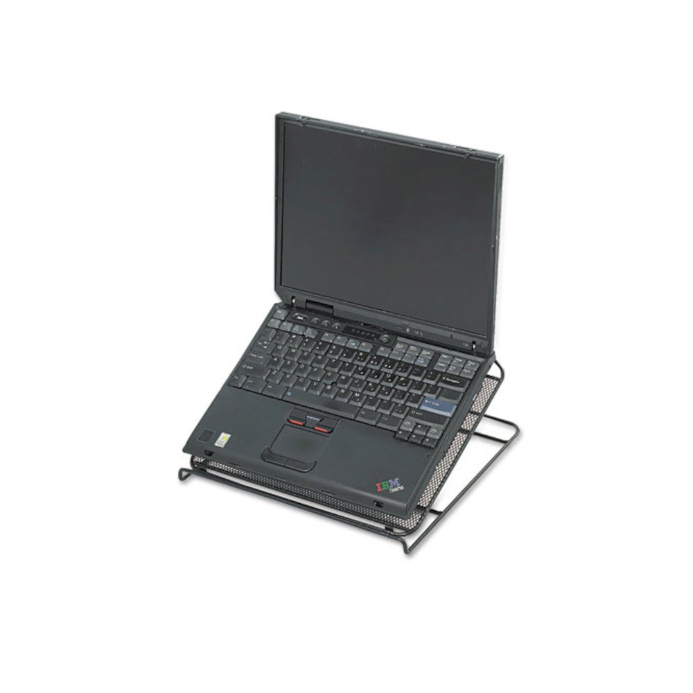 Onyx Mesh Laptop Stand, 12.25'' x 12.25'' x 2'', Black - Safco