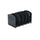 Five-Section Adjustable Steel Book Rack,15.25 x 9 x 9.25, Black - Safco