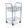 Dual-Purpose Wire Mail and Filing Cart, Metal, 1 Shelf, 1 Bin, 26.75'' x 18.75'' x 38.5'', Metallic Gray - Safco