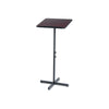 Adjustable Speaker Stand, 21 x 21 x 29.5 to 46, Mahogany/Black - Safco