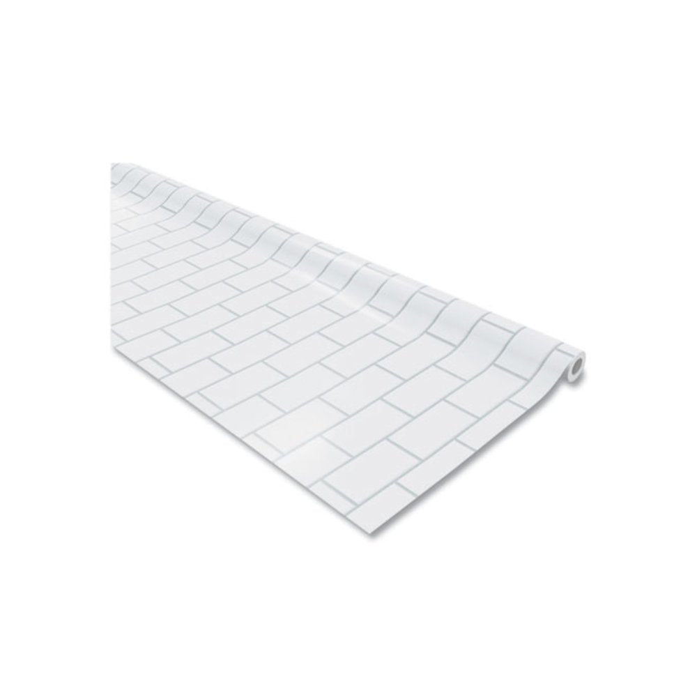 Fadeless Paper Roll, 50 lb Bond Weight, 48 x 50 ft, White Subway Tile - Pacon