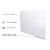 Ghent Aria 4'H x 8'W Magnetic Glass White Board, White Surface, Horizontal, 4 Rare Earth Magnets, 4 Markers and Eraser