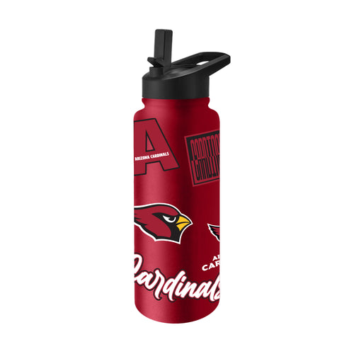 Arizona Cardinals Quencher Bottle 34oz Stainless Steel Dreamweave - Logo Brands