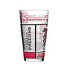 Atlanta Falcons Pint Glass 16oz Quilted Stained Boxed - Logo Brands