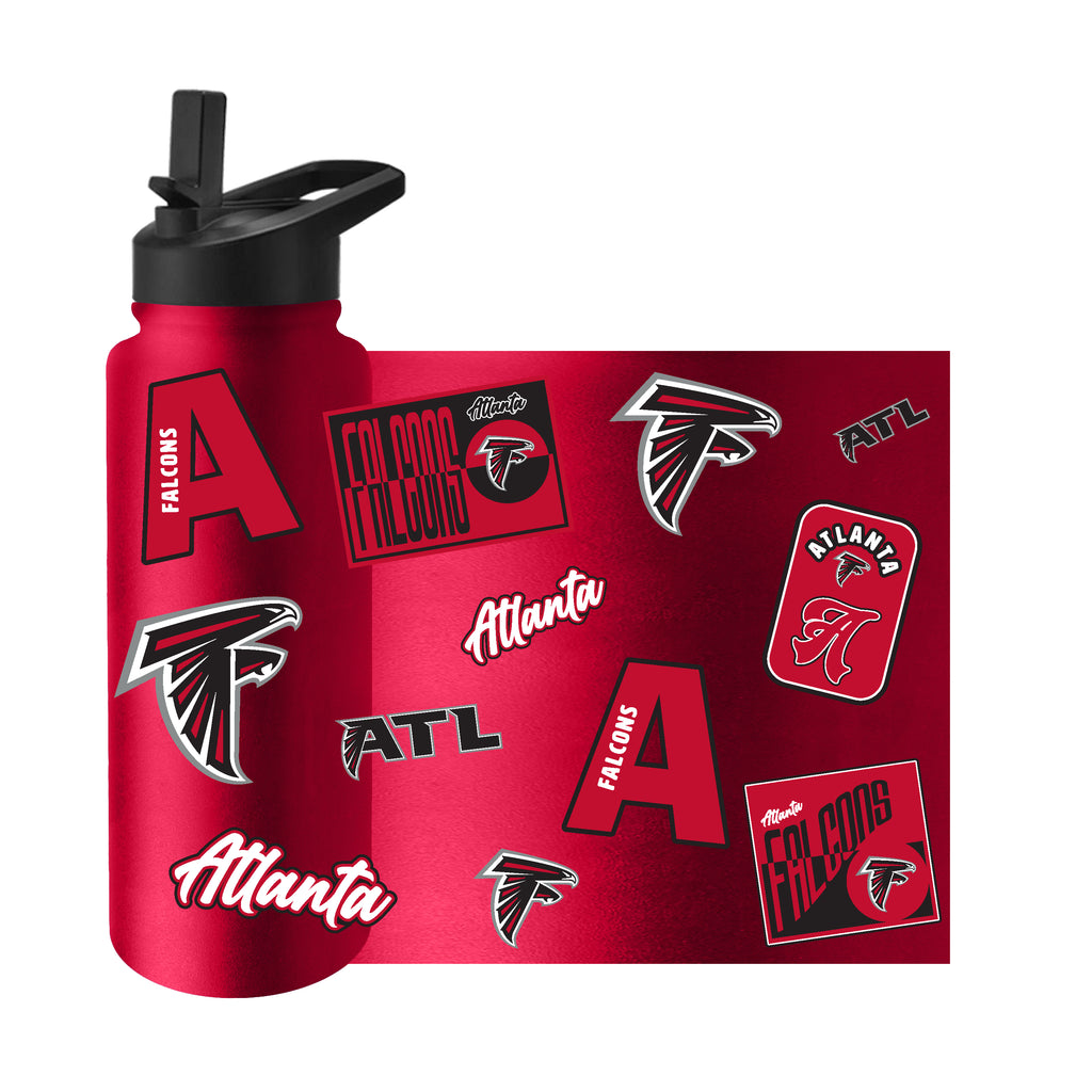 Atlanta Falcons Quencher Bottle 34oz Stainless Steel Dreamweave - Logo Brands