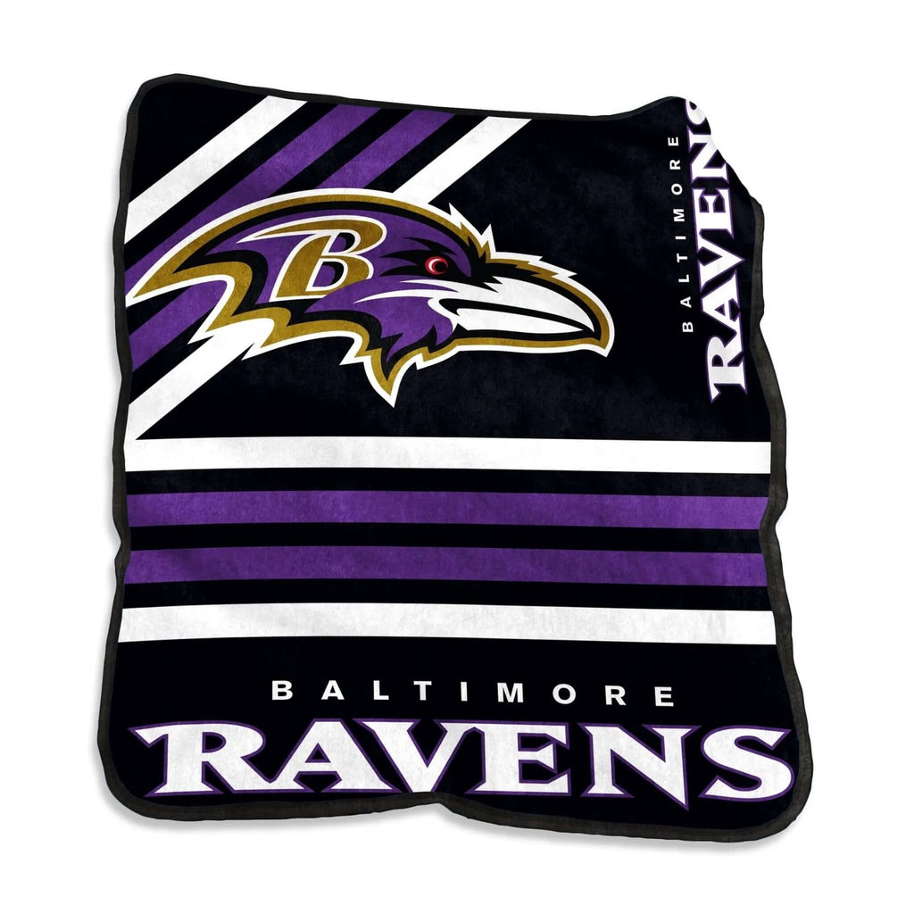 Baltimore Ravens Blanket 50x60 Raschel Throw - Logo Brands
