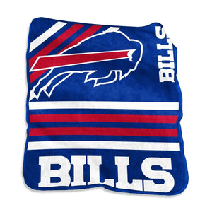Buffalo Bills Blanket 50x60 Raschel Throw - Logo Brands