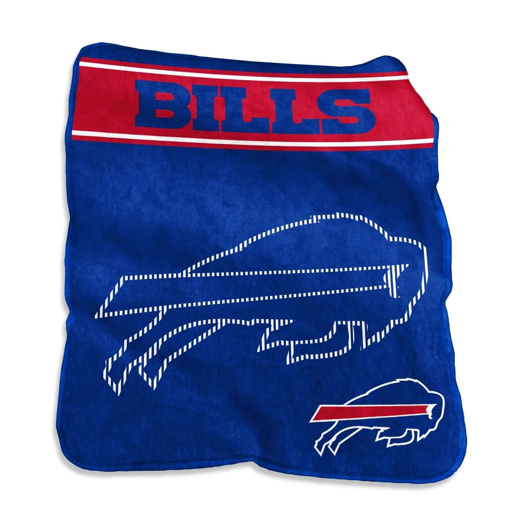 Buffalo Bills Blanket 60x80 Raschel Throw - Logo Brands